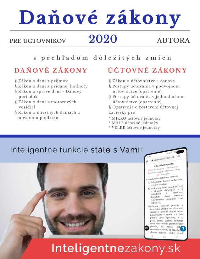 Daňové zákony 2020