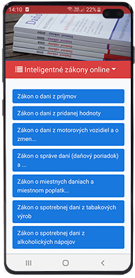 Daňové zákony v mobile